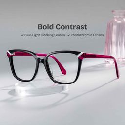 Nolan Square Black Glasses0