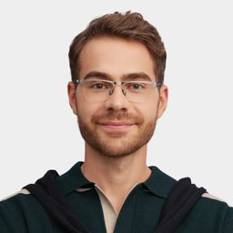 Brock Browline Silver Glasses0