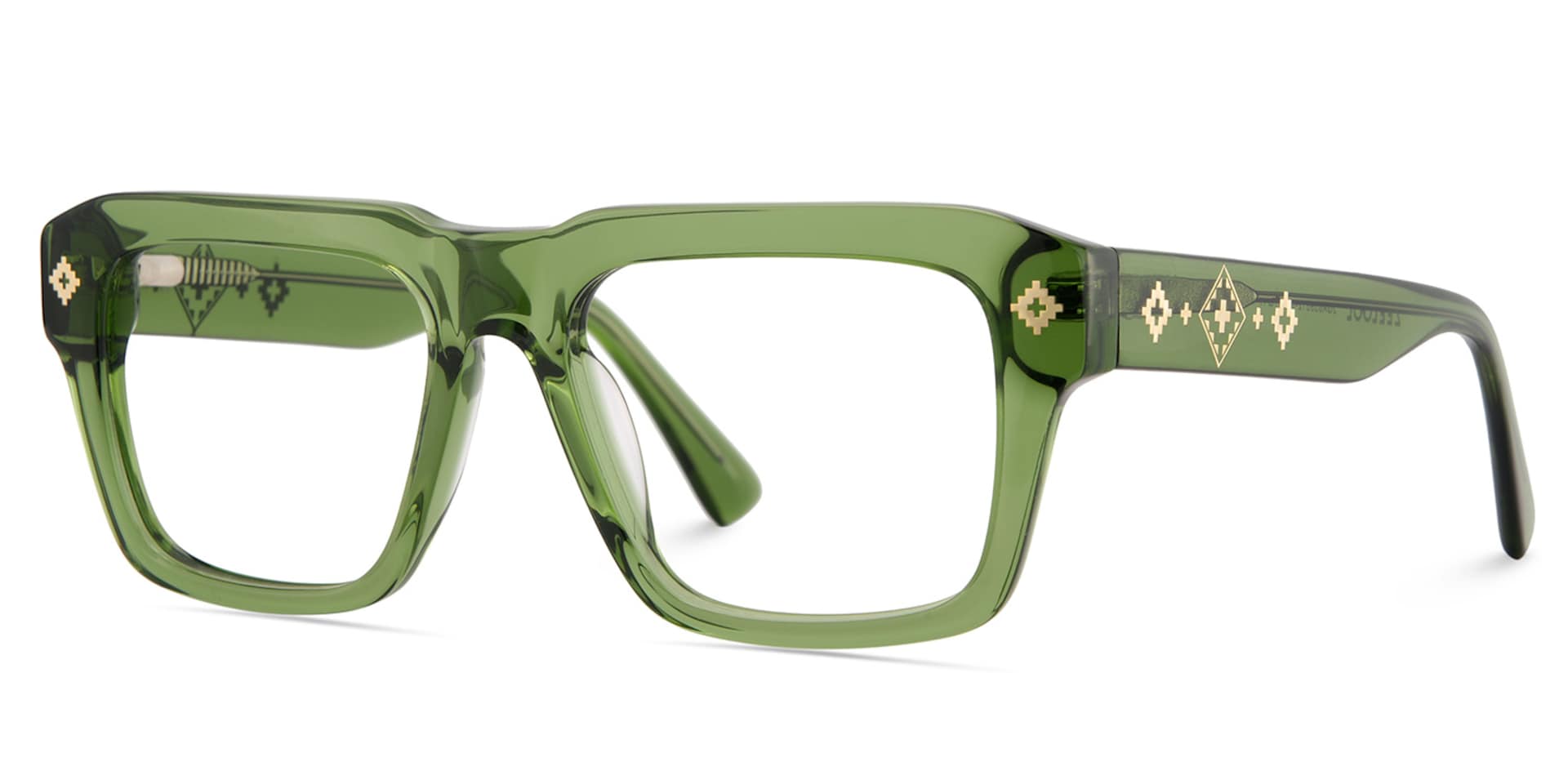 Ramdass Green Rectangle Prescription Glasses | Zeelool3