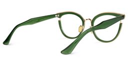 Laraine Cat Eye Green Glasses3