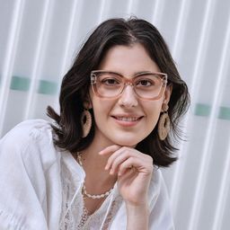 Rosie Clear Brown Butterfly Glasses7