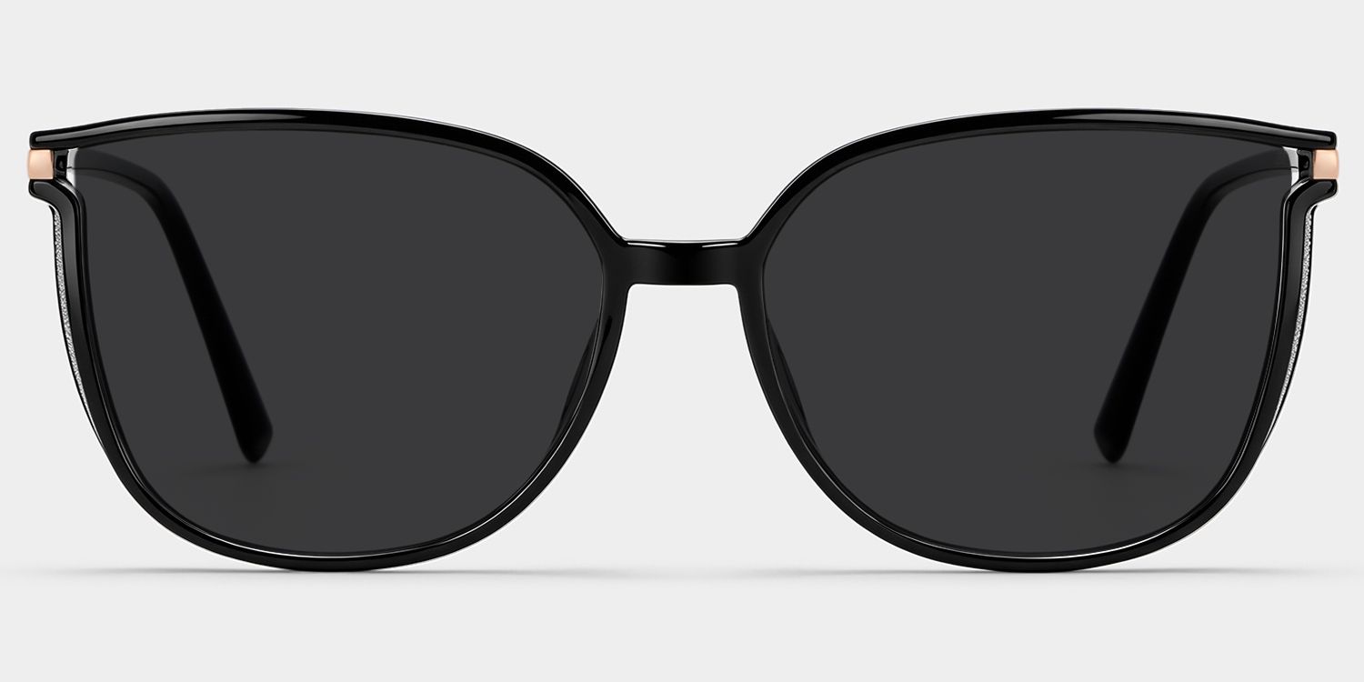 Rodz Black Square Polarized Sunglasses for Driving | ZEELOOL