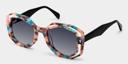 Bobbie Pink-Tortoise Oval Sunglasses2
