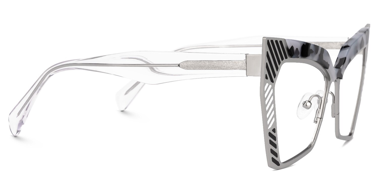 Chrishana Designer Eyeglasses in Butterfly Gray-Tortoise Frame2