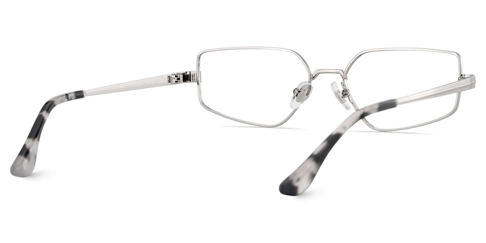 Rectangle Silver Eyeglasses- Lyle Metal Frame Glasses5
