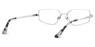 Lyle Rectangle Silver Glasses5