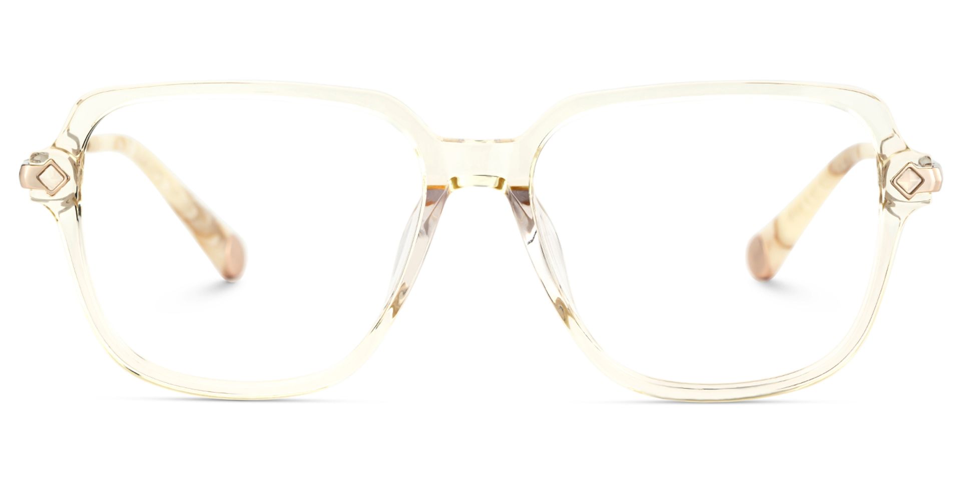 Square Eyeglasses With Yellow0