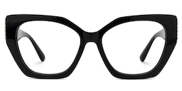 Tillman Geometric Black Glasses0