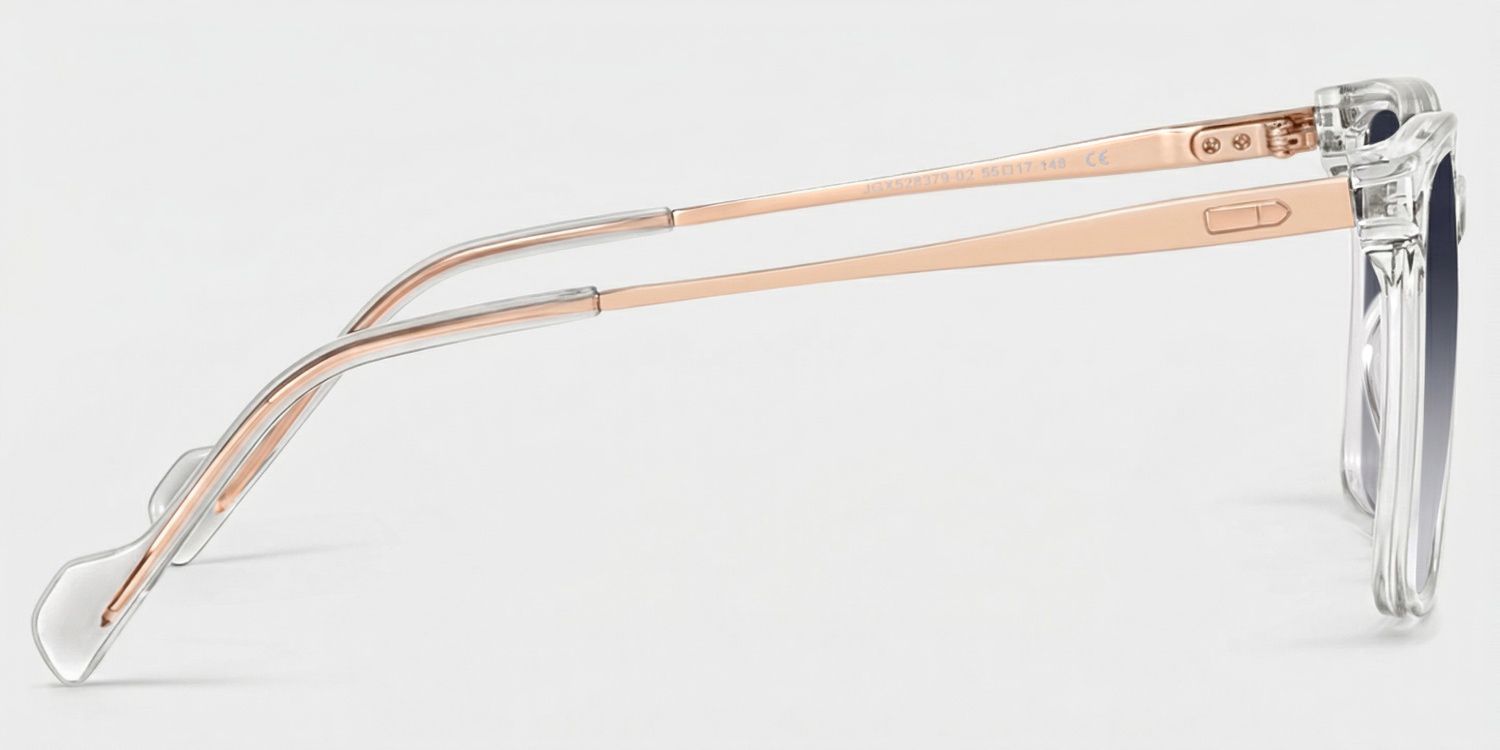 Zeyna Square Clear Sunglasses for Women & Men | ZEELOOL