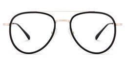Serrano Black Aviator Glasses0
