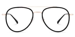 Serrano Avaitor Black Glasses0