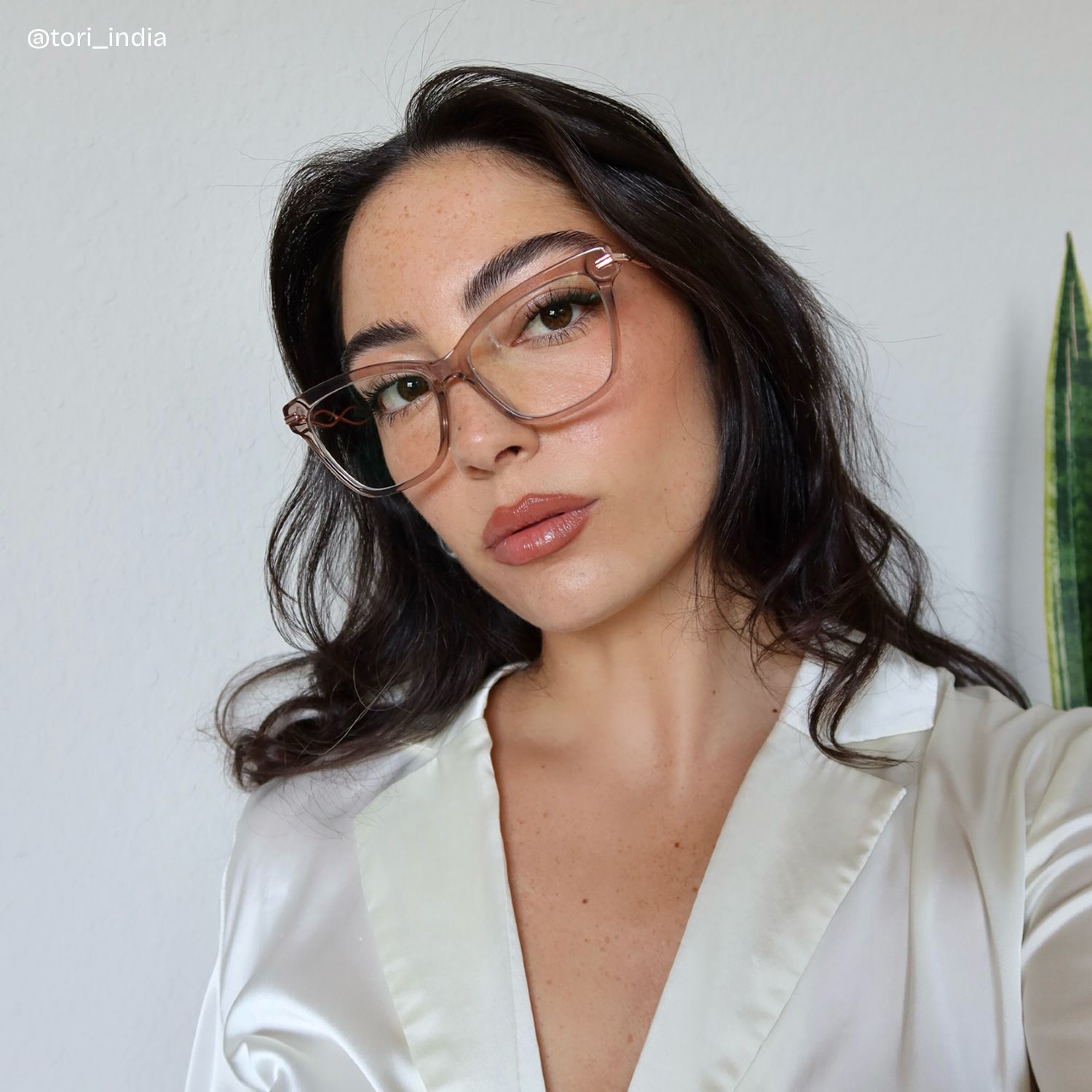 Mason Eyeglasses in Cat Eye Beige Frame | Zeelool7