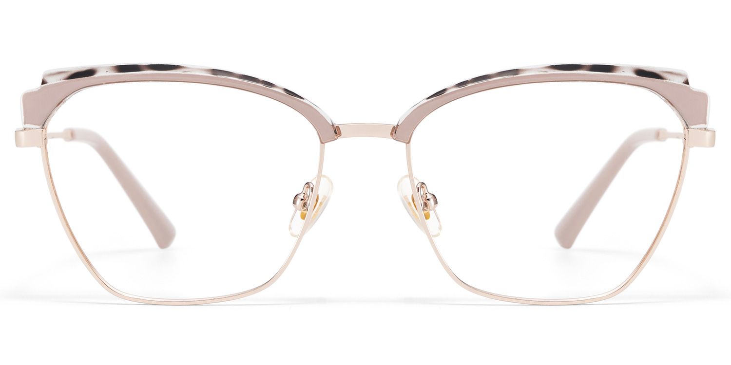 Phoebe Browline Khaki Frame Eyeglasses for Woman| ZEELOOL1