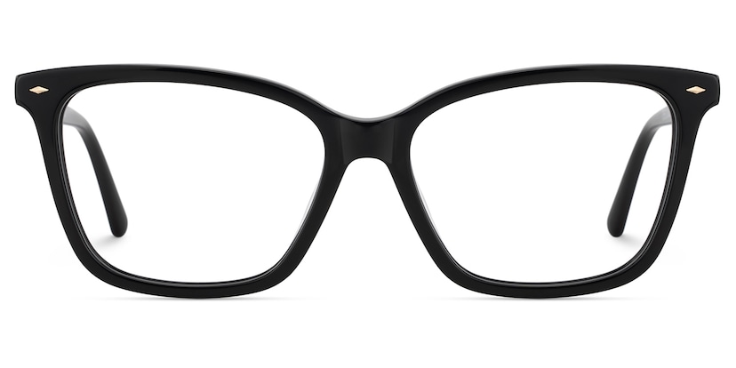 Theo Rectangle Black Glasses
