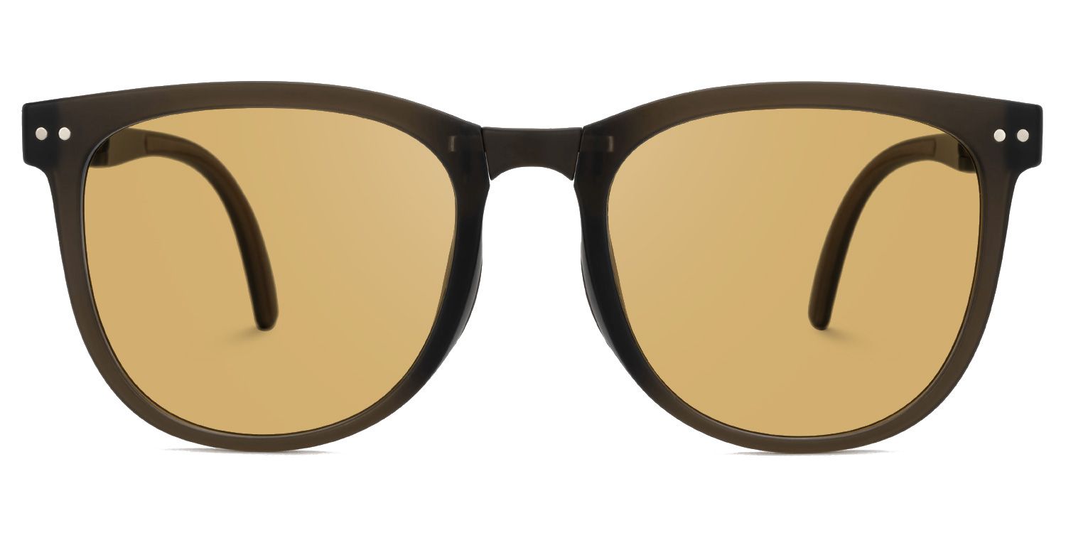 Lindzy TR90 Brown Frame Sunglasses with Square Shape | Zeelool0