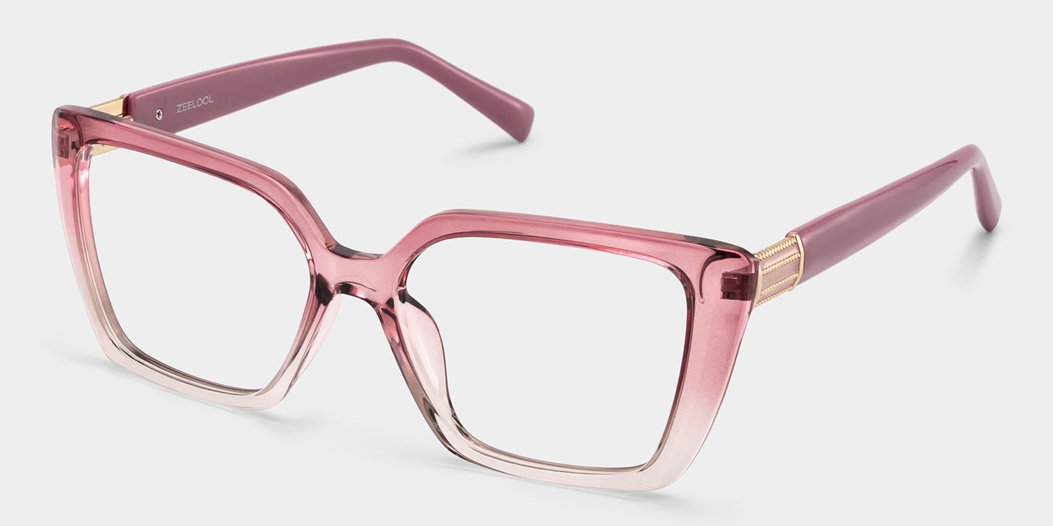 Emery Two-Tone Geometric Eyeglass Frames | ZEELOOL3