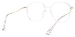 Lekesha Geometric Clear Glasses3
