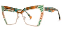 Chrishana Butterfly Orange-Tortoise Glasses1