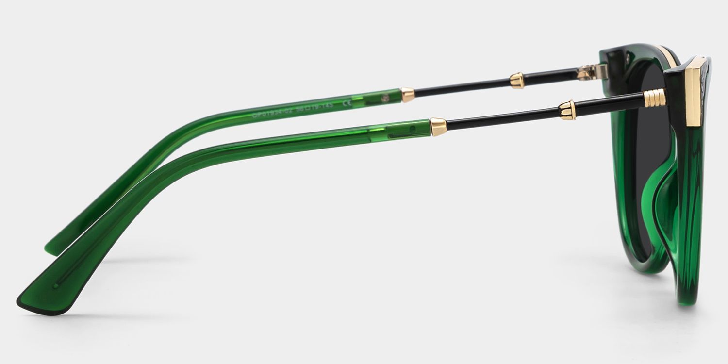 Dalton Cat Eye Sunglasses with Dark Green Frames3