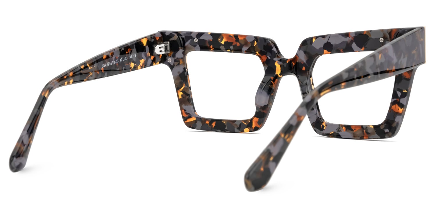 Suenila Square Tortoise Glasses3