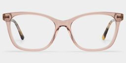 Bella Pink Rectangle Glasses1