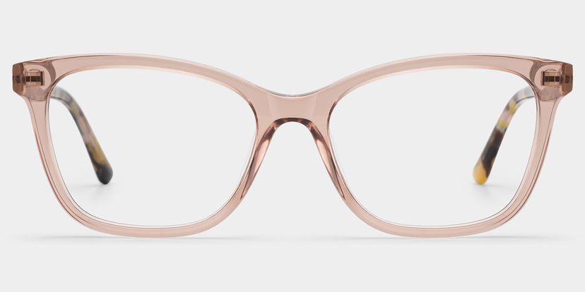 Bella Pink Rectangle Glasses