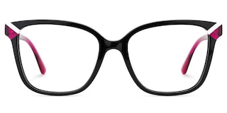 Nolan Square Black Glasses2