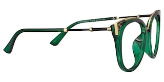 Dalton Cat Eye Dark Green Glasses3