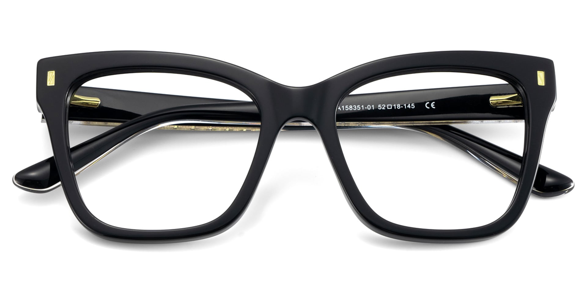 Square Black Eyeglasses Rory Acetate Frame Glasses2