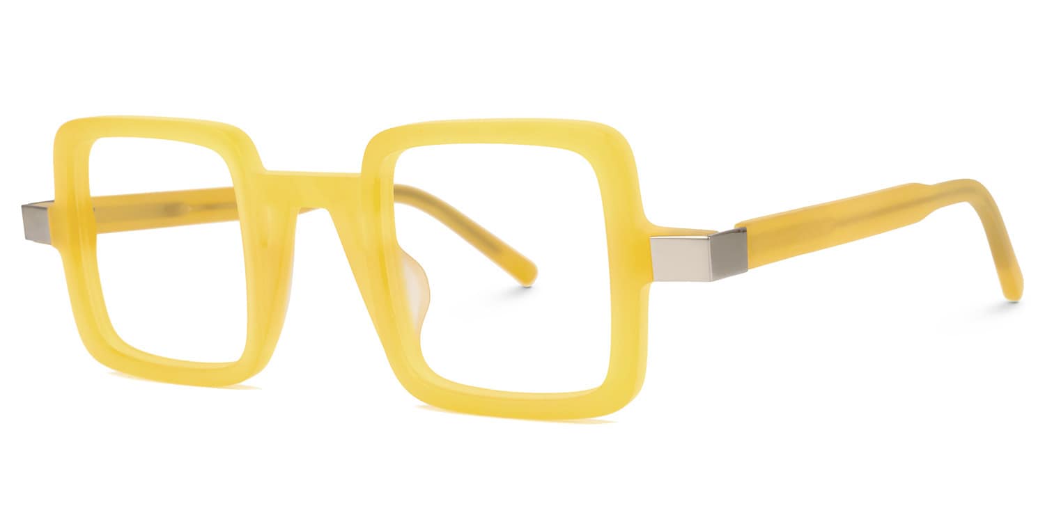 Bratton Square Yellow Glasses1