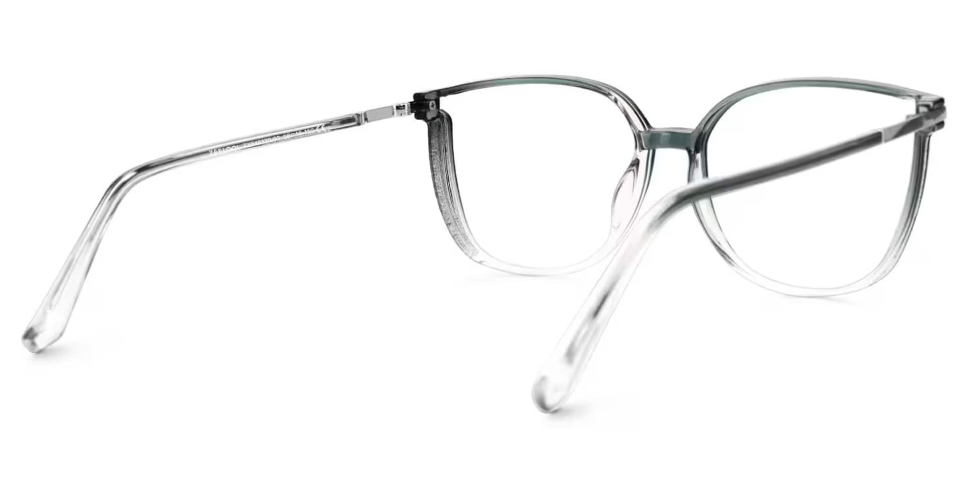 Rodz Sage Green Frame Glasses with Square Design3