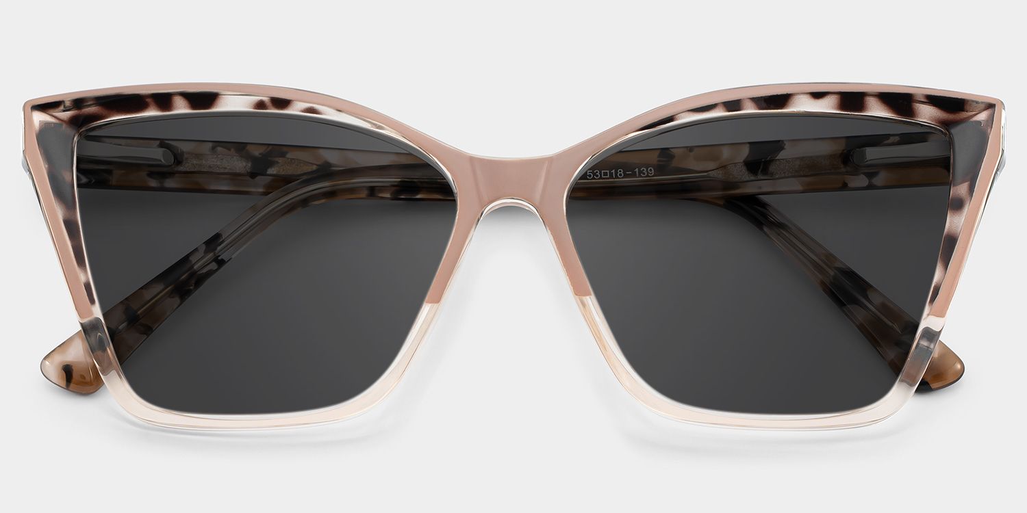 Cateye Adalis Beige Sunglasses deals -Zeelool Glasses