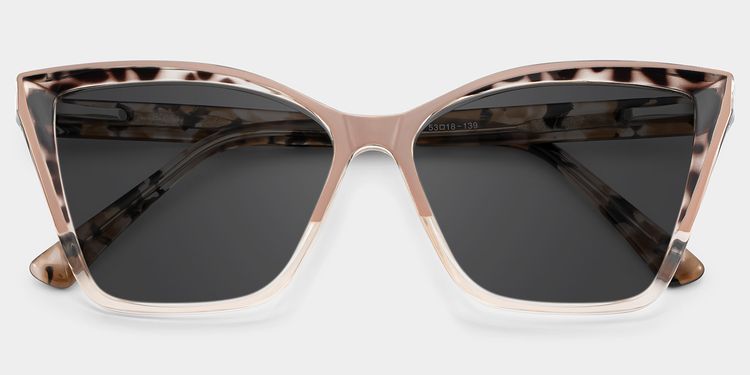 Adalis Beige Cat eye Sunglasses