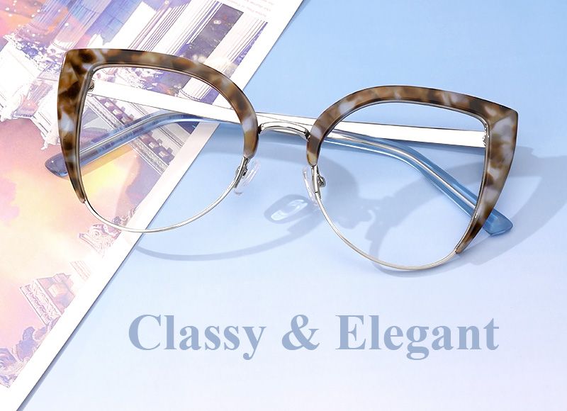 Brewer Cat Eye Tortoise Glasses | Zeelool Glasses4