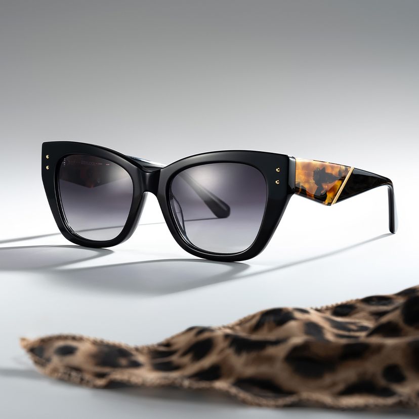 Skylar Butterfly Black Sunglasses