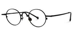 Yeimi Round Black Glasses1