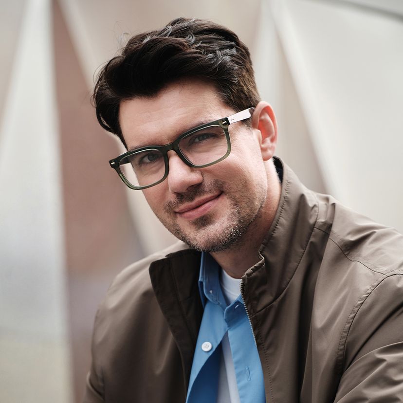 Patrick Rectangle Green Glasses