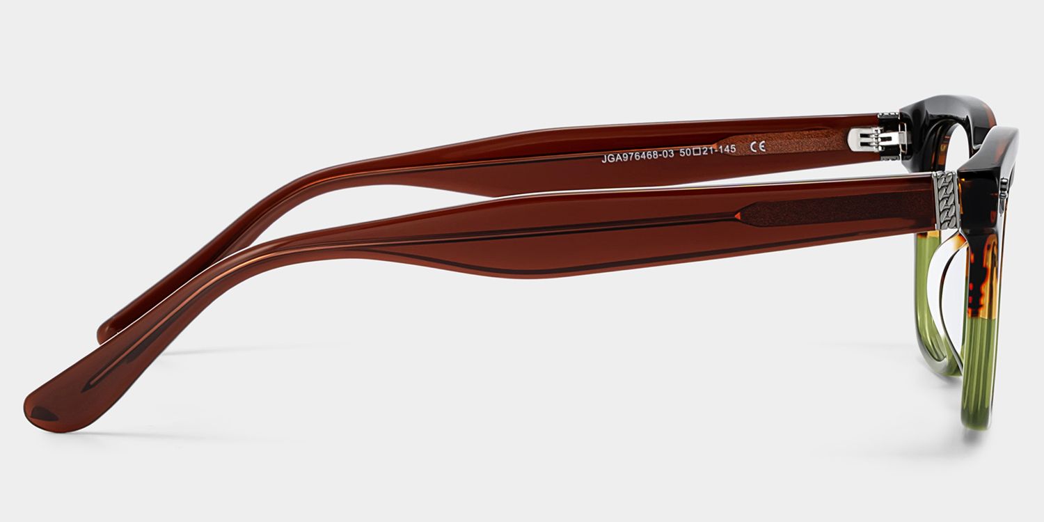 Shop Pierce Two-tone Round Acetate Frame Eyeglasses | ZEELOOL4