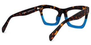 Benitez Square Blue Glasses5