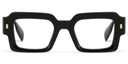 Bobbee Square Black Glasses2