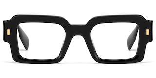Bobbee Square Black Glasses2