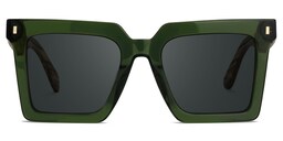 Pierre Square Green Glasses0