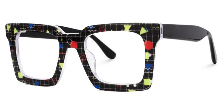 Kevin Square Black Glasses