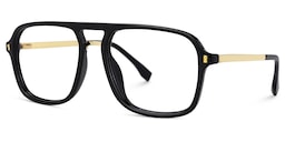 Kilworth Aviator Black Glasses2