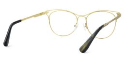 Bahner Black Gold Round Glasses3