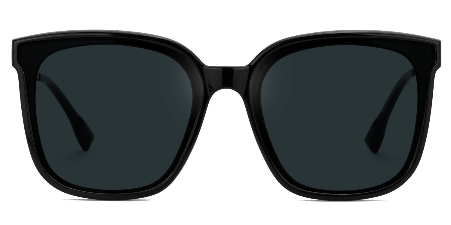 Tammie Square Black Prescription Sunglasses | ZEELOOL0