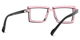 Zephyr Rectangle Pink Glasses5