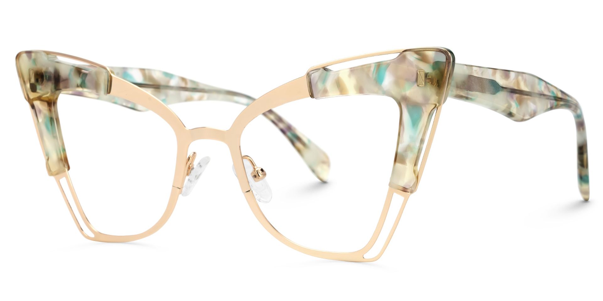 Talbert Designer Eyeglasses in Cateye Floral Frame1