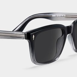 Fletcher Rectangle Black Glasses4