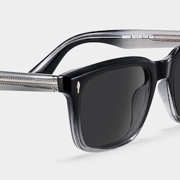 Fletcher Rectangle Black Glasses4